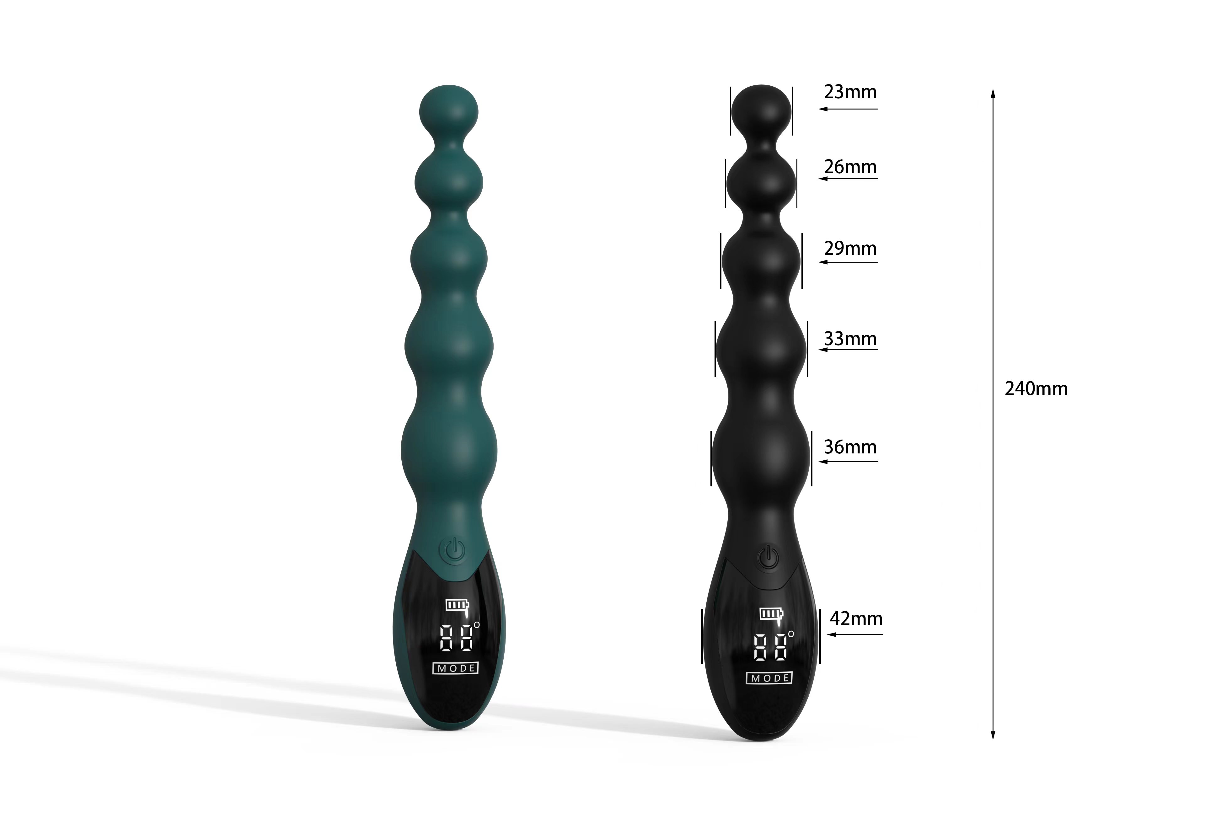 Digital display Pulling ball vibration anal plug